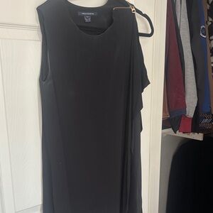 French connection Assymetrical Elegant Black Sleeveless Dress